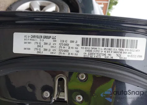 2014 Ram 1500 St from USA, damaged, VIN 3C6RR7KT7EG273346